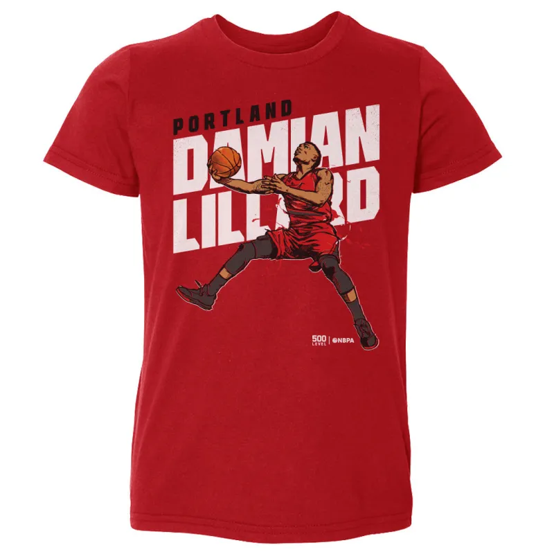 Damian Lillard Portland Slant WHT sold by 500 Level