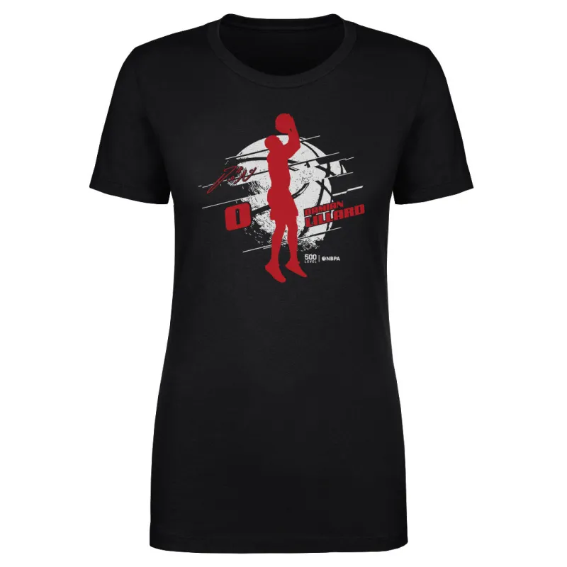 Damian Lillard Portland Silhouette WHT sold by 500 Level