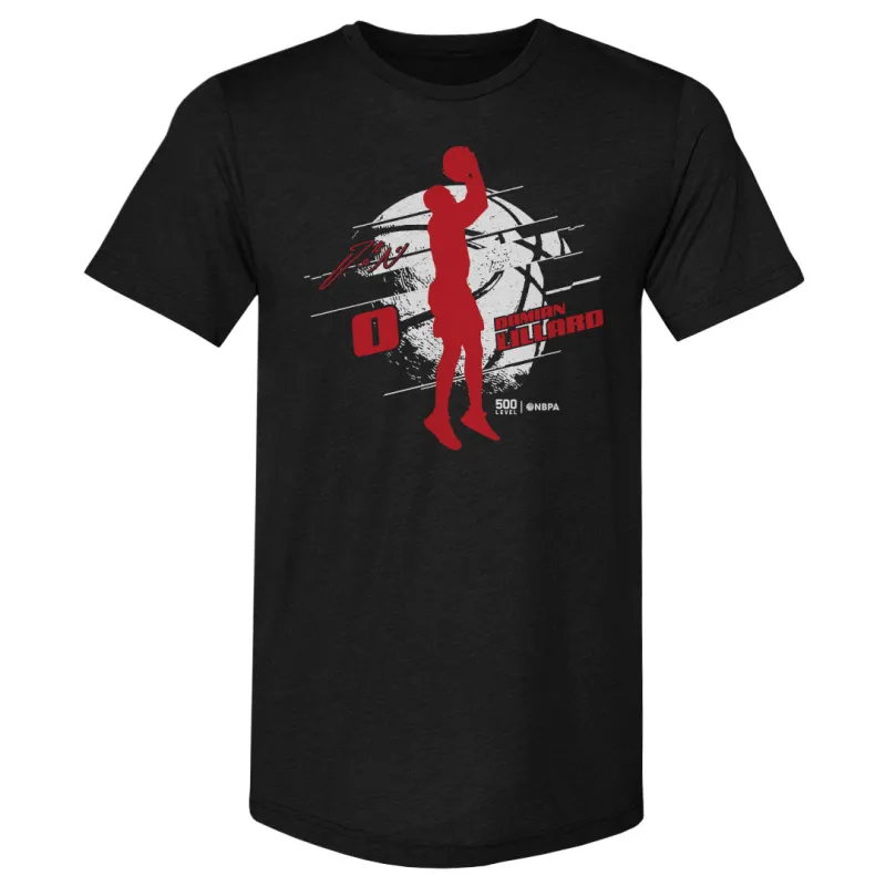 Damian Lillard Portland Silhouette WHT sold by 500 Level