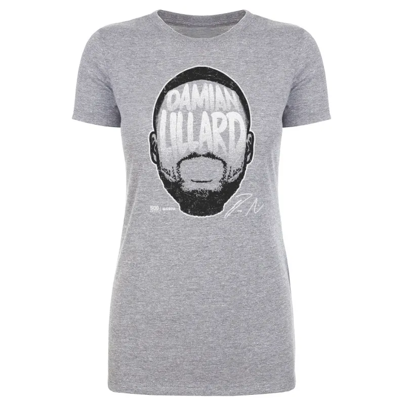 Damian Lillard Portland Player Silhouette WHT sold by 500 Level