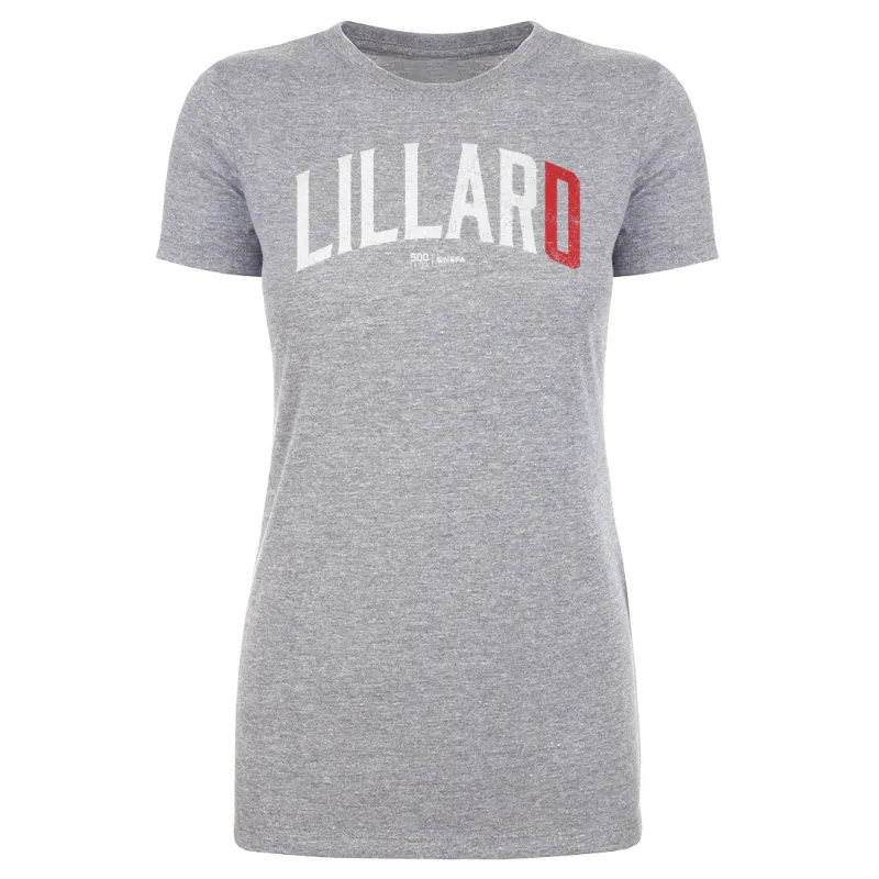 Damian Lillard Portland Name Number WHT sold by 500 Level