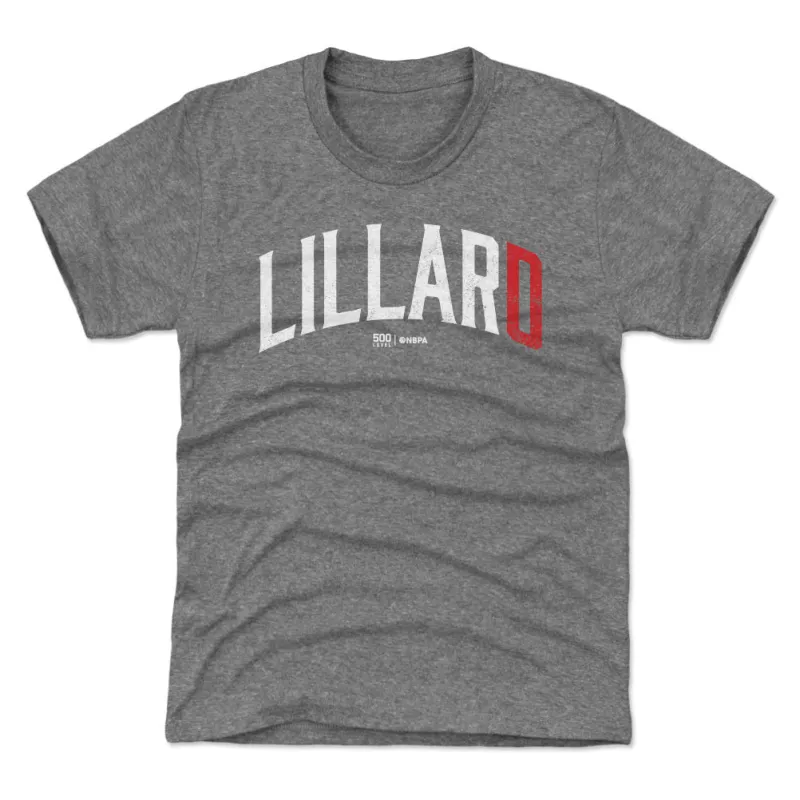 Damian Lillard Portland Name Number WHT sold by 500 Level