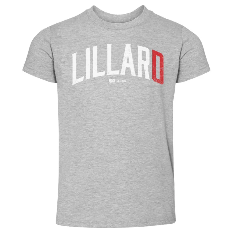 Damian Lillard Portland Name Number WHT sold by 500 Level