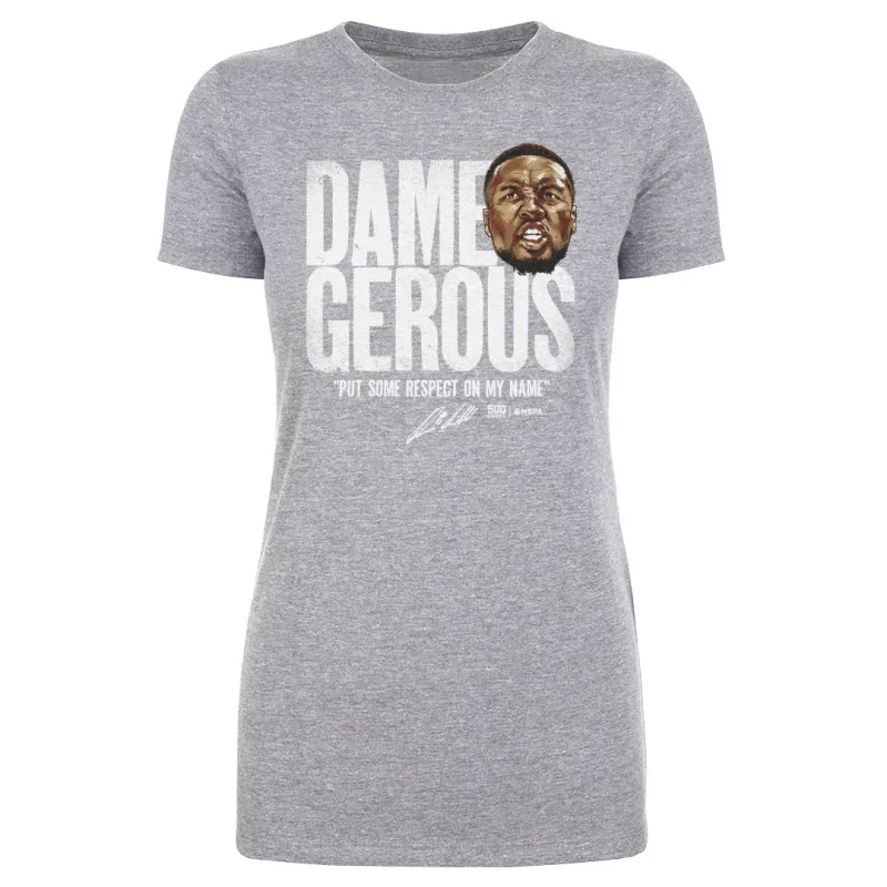 Damian Lillard Portland Dame-gerous WHT sold by 500 Level