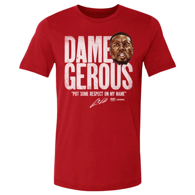 Damian Lillard Portland Dame-gerous WHT sold by 500 Level