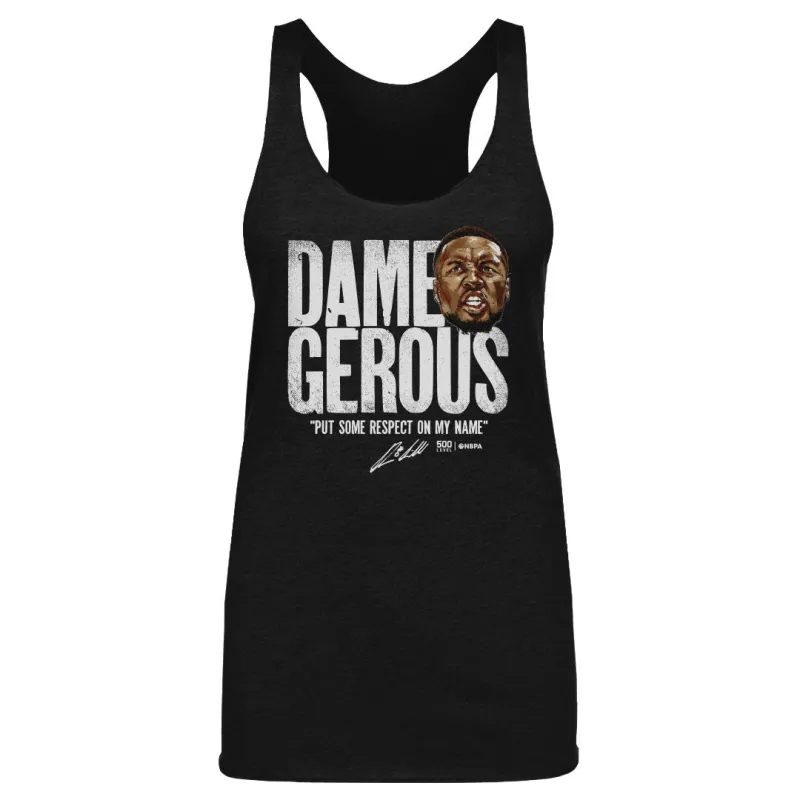 Damian Lillard Portland Dame-gerous WHT sold by 500 Level