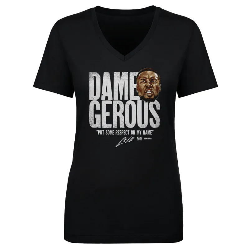 Damian Lillard Portland Dame-gerous WHT sold by 500 Level