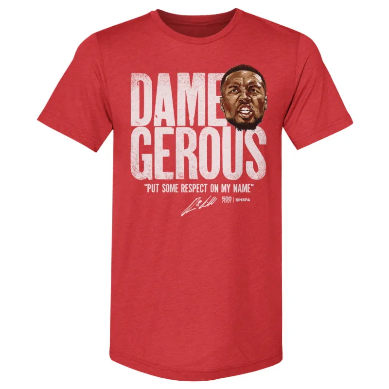 Damian Lillard Portland Dame-gerous WHT sold by 500 Level