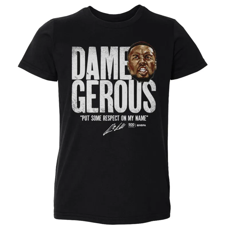 Damian Lillard Portland Dame-gerous WHT sold by 500 Level