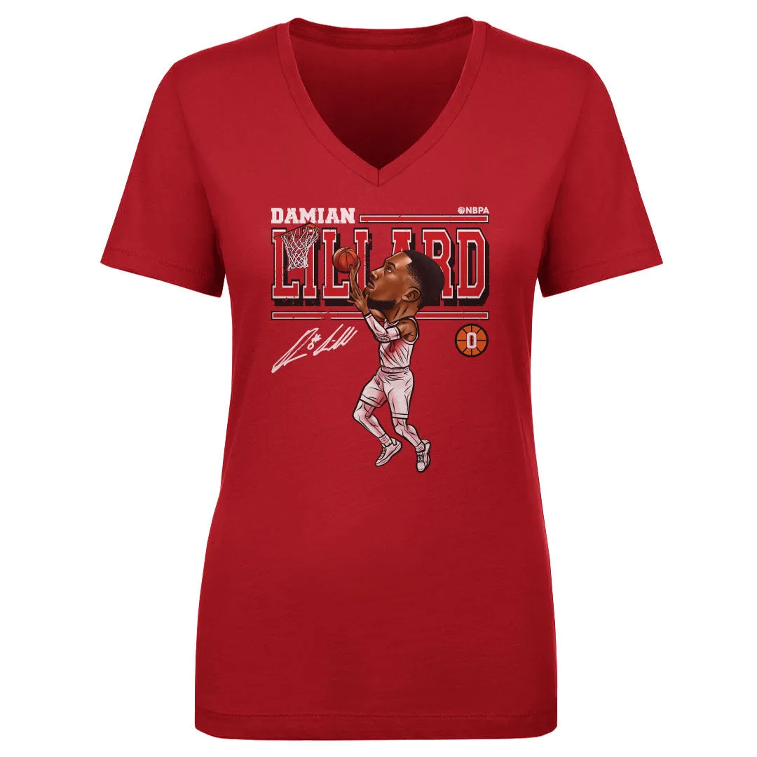 Damian Lillard Portland Cartoon WHT sold by 500 Level product image thumbnail 2