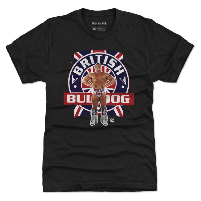 British Bulldog Flag Pose WHT sold by 500 Level