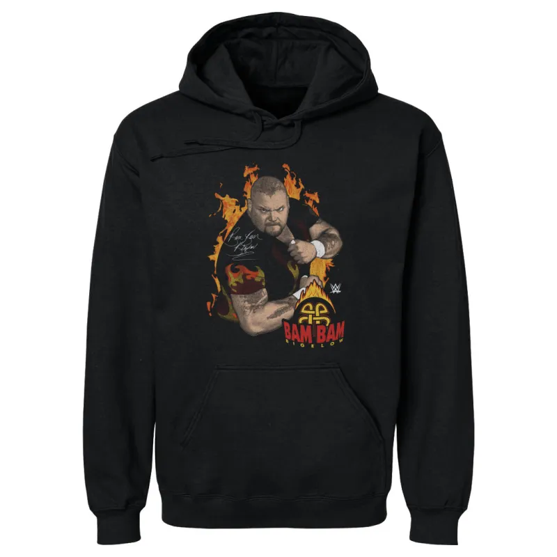 Bam Bam Bigelow Flames Pose WHT sold by 500 Level