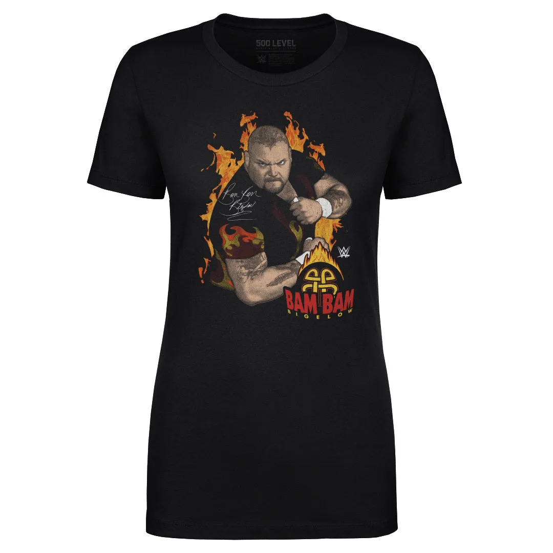 Bam Bam Bigelow Flames Pose WHT sold by 500 Level