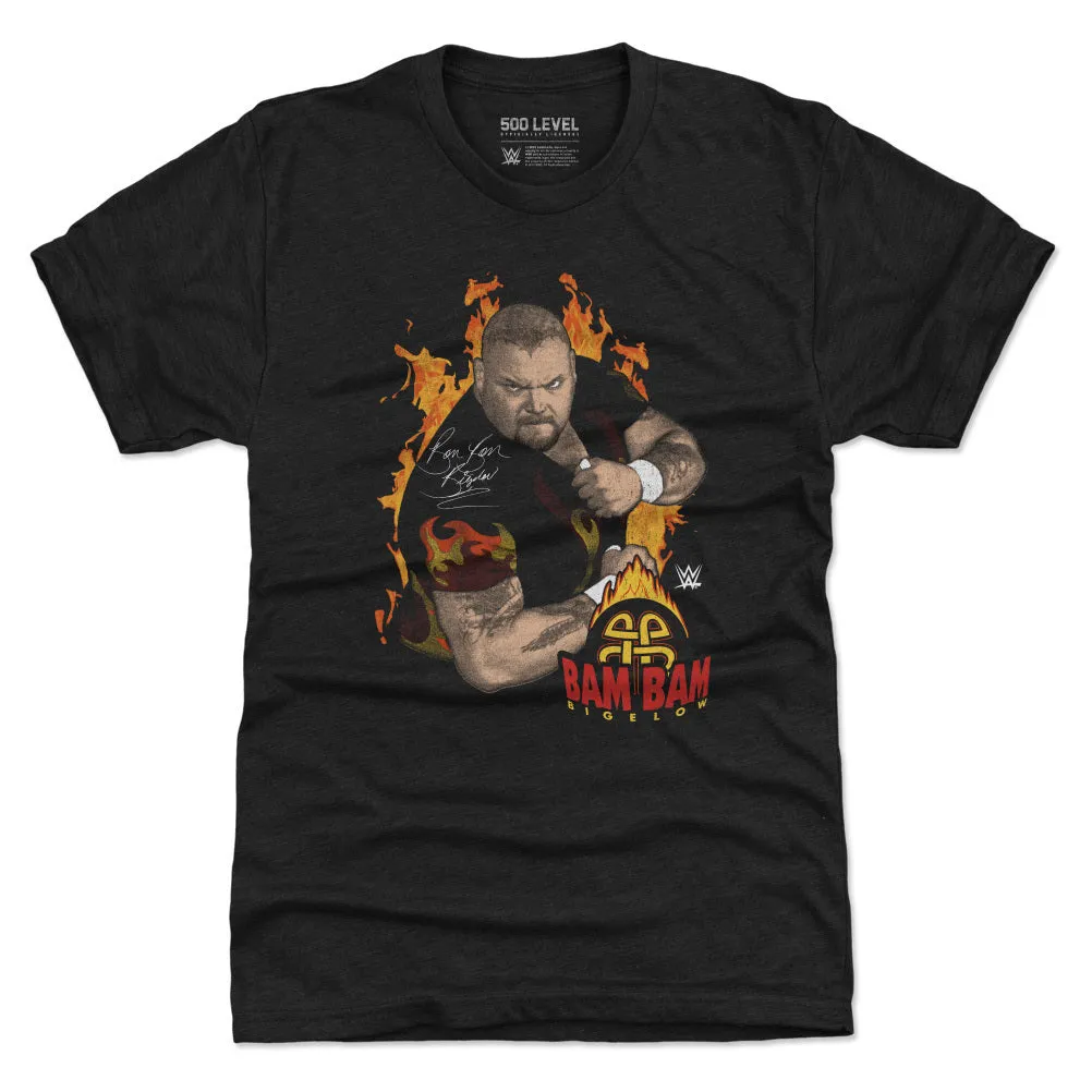 Bam Bam Bigelow Flames Pose WHT sold by 500 Level
