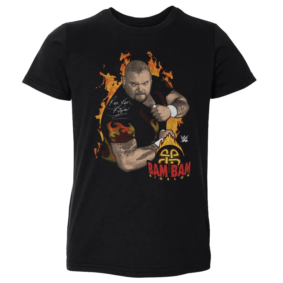 Bam Bam Bigelow Flames Pose WHT sold by 500 Level
