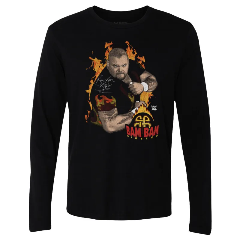 Bam Bam Bigelow Flames Pose WHT sold by 500 Level
