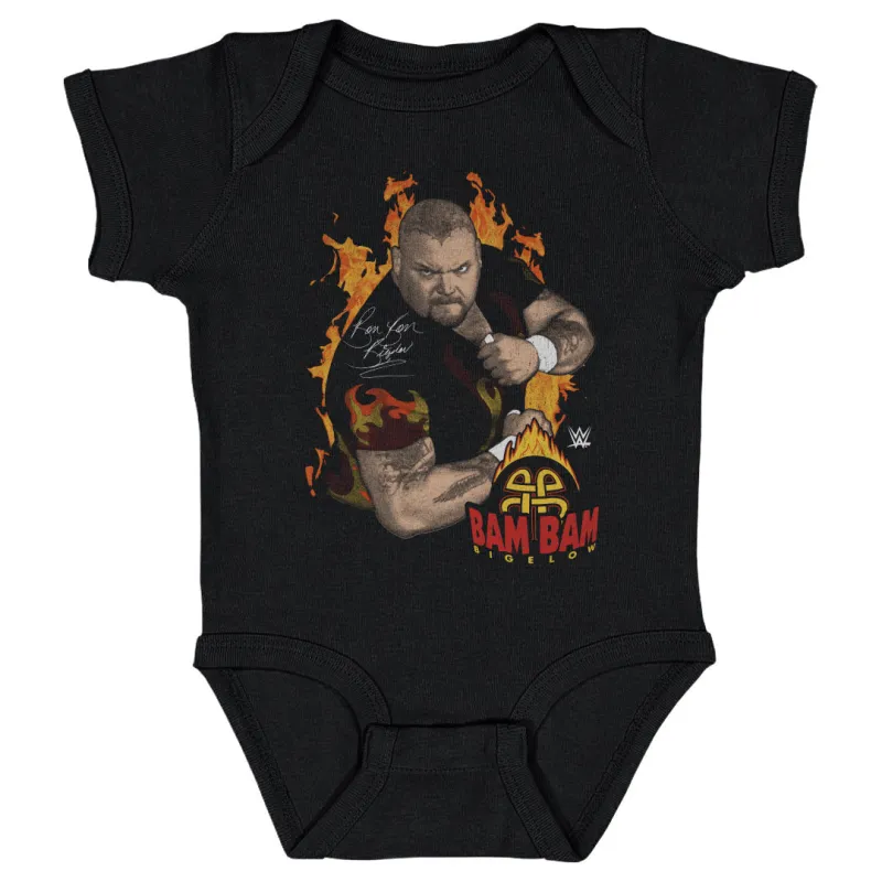 Bam Bam Bigelow Flames Pose WHT sold by 500 Level
