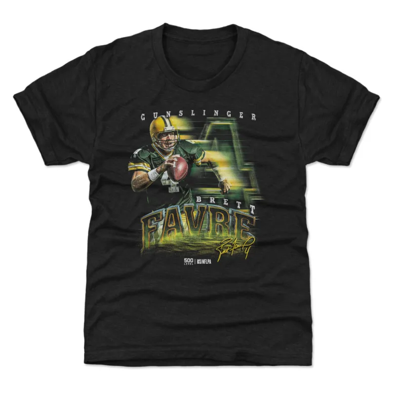 Brett Favre Green Bay Grunge WHT sold by 500 Level