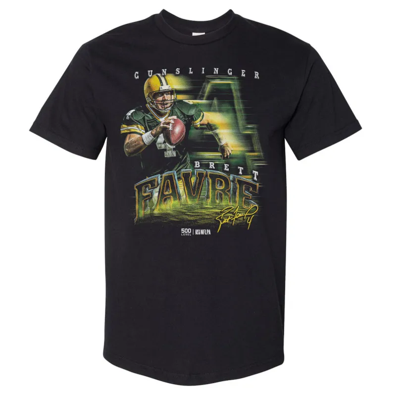 Brett Favre Green Bay Grunge WHT sold by 500 Level