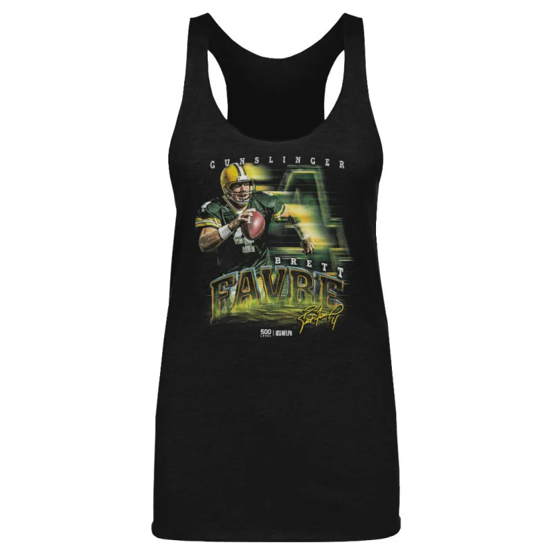 Brett Favre Green Bay Grunge WHT sold by 500 Level