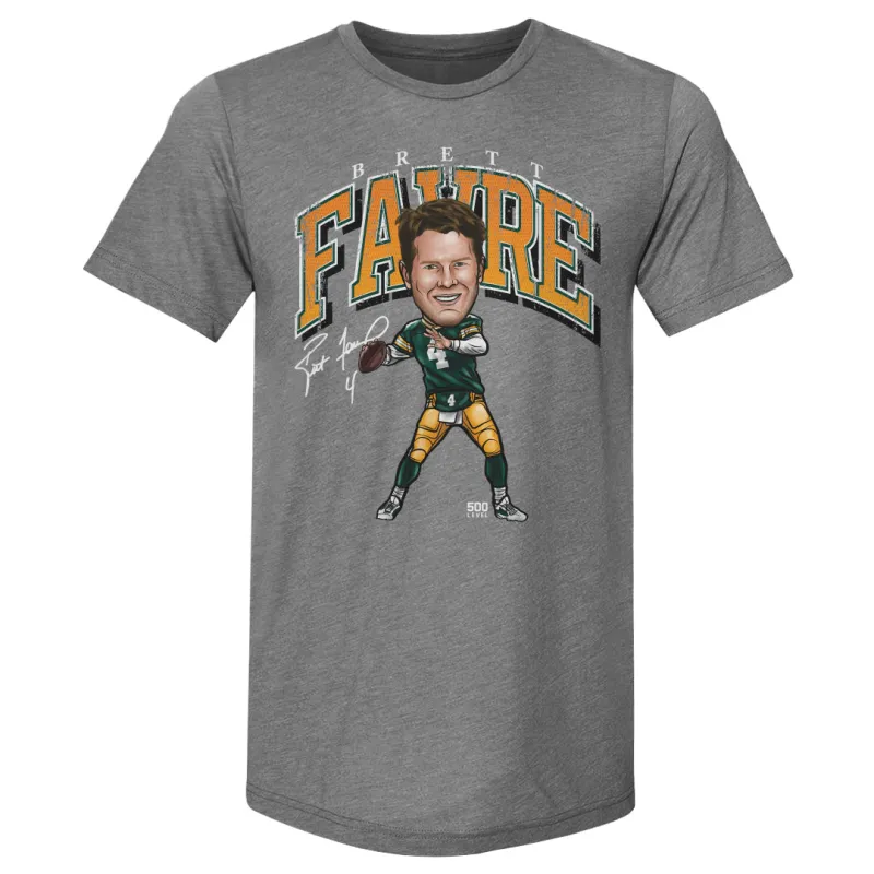 Brett Favre Green Bay Cartoon WHT sold by 500 Level