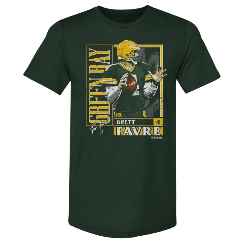 Brett Favre Green Bay Card Style WHT sold by 500 Level