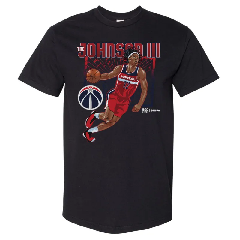 Tre Johnson III Washington Wizards Shattered WHT sold by 500 Level