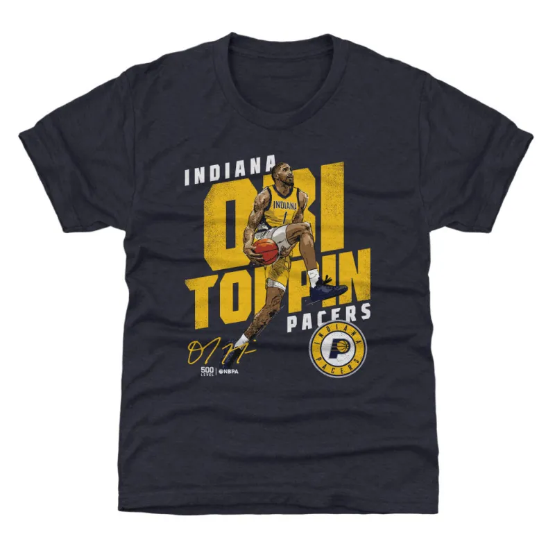 Obi Toppin Indiana Pacers Slant WHT sold by 500 Level