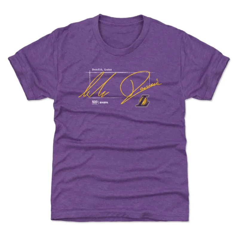 Luka Doncic Los Angeles Lakers Signature WHT sold by 500 Level