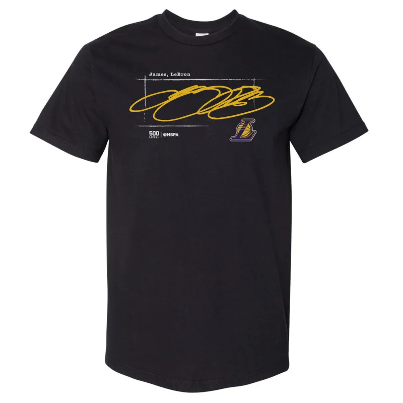 LeBron James Los Angeles Lakers Signature WHT sold by 500 Level