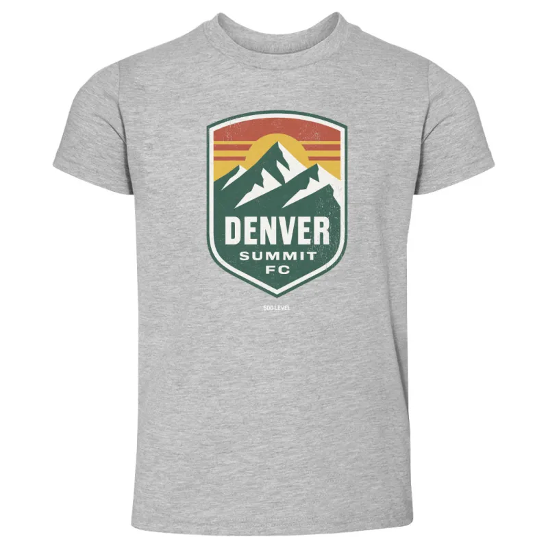 Denver Summit FC Vintage Primary Logo Gray WHT sold by 500 Level