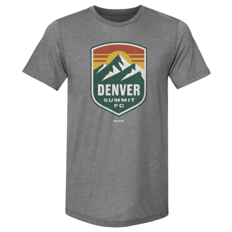Denver Summit FC Vintage Primary Logo Gray WHT sold by 500 Level