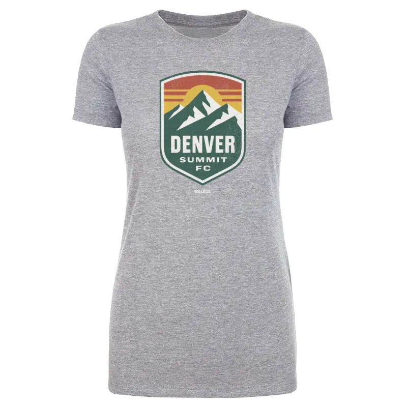 Denver Summit FC Vintage Primary Logo Gray WHT sold by 500 Level