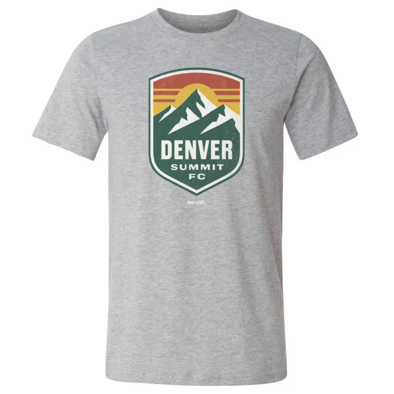 Denver Summit FC Vintage Primary Logo Gray WHT sold by 500 Level