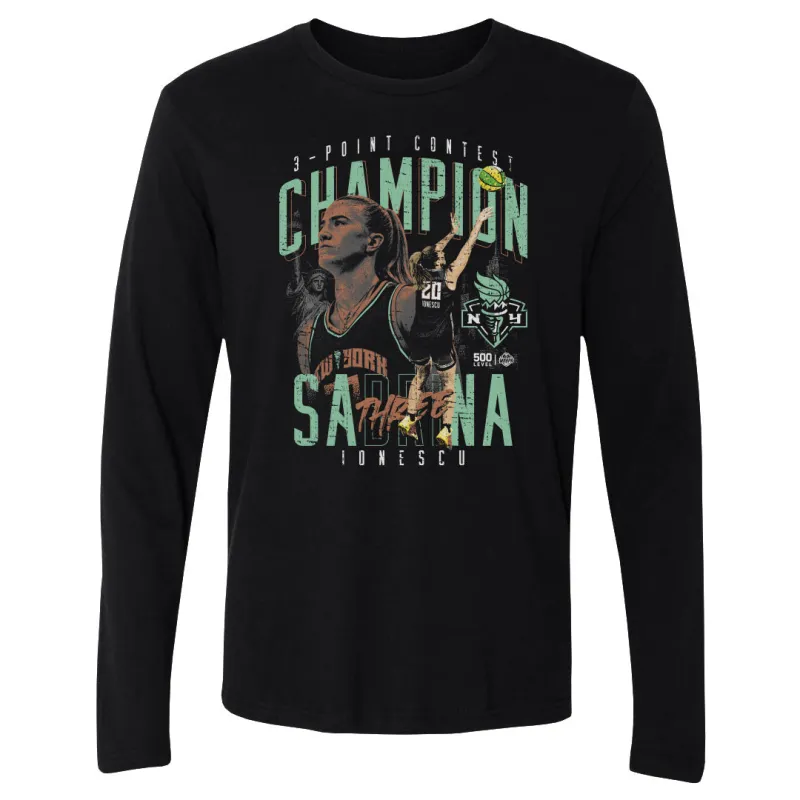 Sabrina Ionescu New York Liberty 3 Point Champ 2025 WHT sold by 500 Level