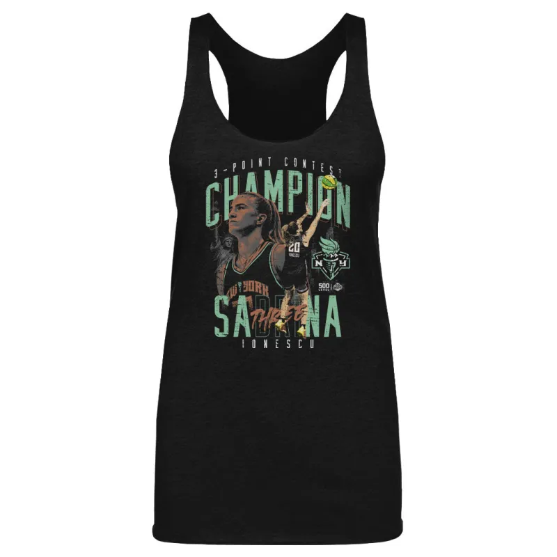 Sabrina Ionescu New York Liberty 3 Point Champ 2025 WHT sold by 500 Level