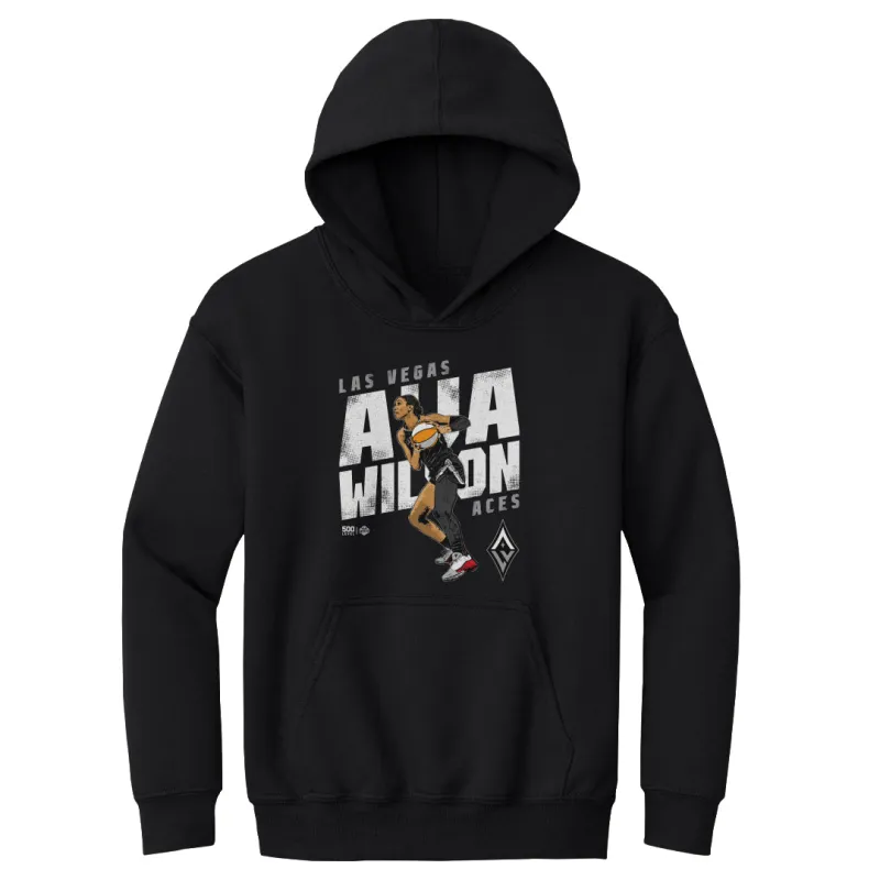 A'ja Wilson Las Vegas Aces Slant WHT sold by 500 Level