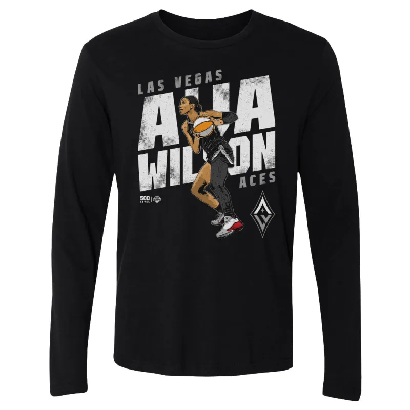 A'ja Wilson Las Vegas Aces Slant WHT sold by 500 Level