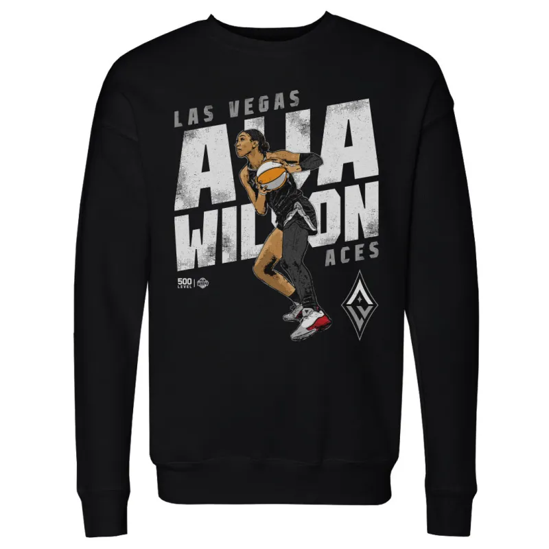 A'ja Wilson Las Vegas Aces Slant WHT sold by 500 Level