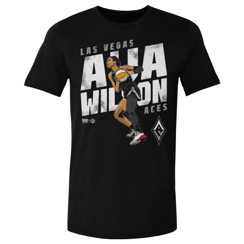 A'ja Wilson Las Vegas Aces Slant WHT sold by 500 Level