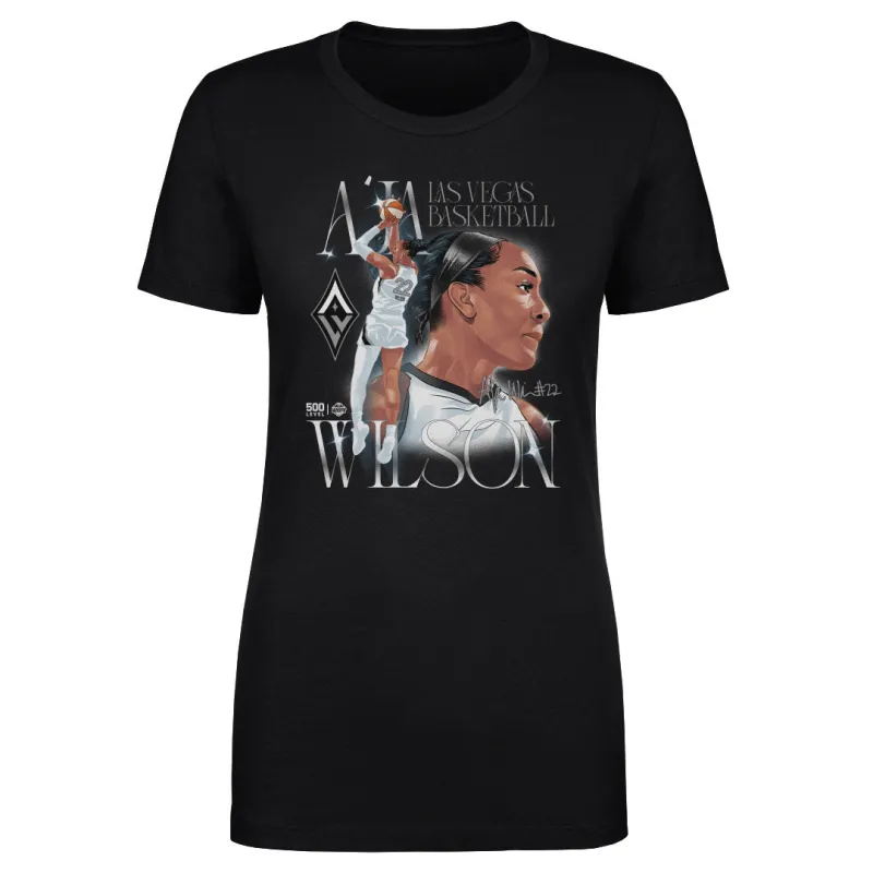 A'ja Wilson Las Vegas Aces Prestige WHT sold by 500 Level