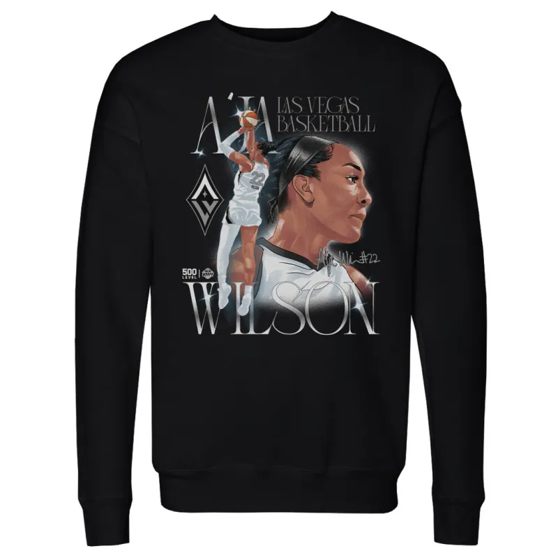 A'ja Wilson Las Vegas Aces Prestige WHT sold by 500 Level