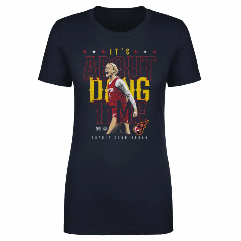 Sophie Cunningham Indiana It's About Dang Time WHT sold by 500 Level