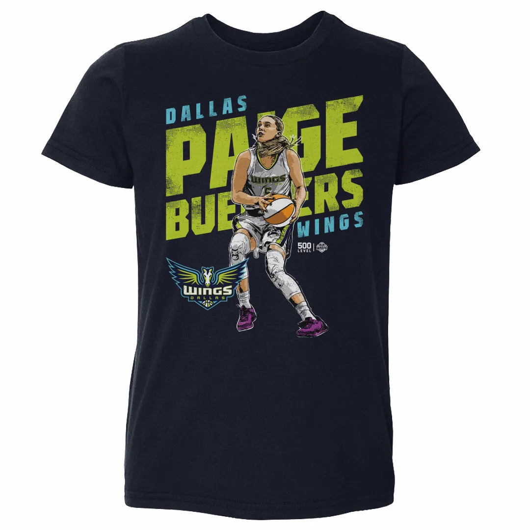 Paige Bueckers Dallas Wings Slant WHT sold by 500 Level