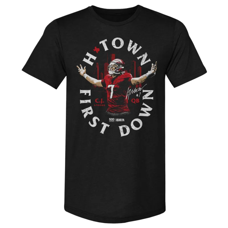 C.J. Stroud Houston H-Town First Down WHT sold by 500 Level