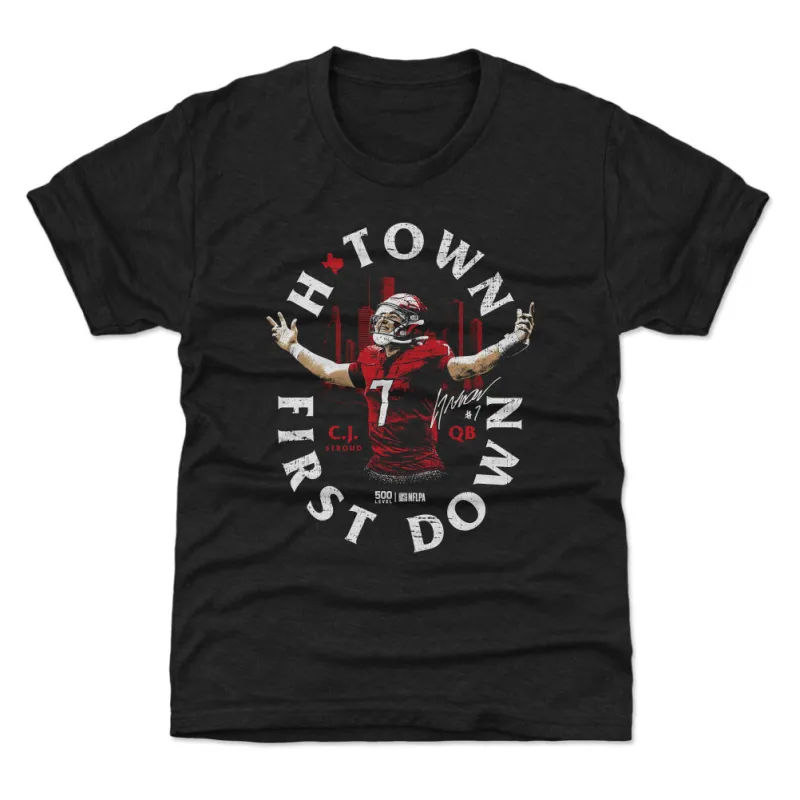 C.J. Stroud Houston H-Town First Down WHT sold by 500 Level