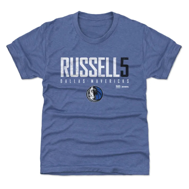 D'Angelo Russell Dallas Mavericks Elite WHT sold by 500 Level