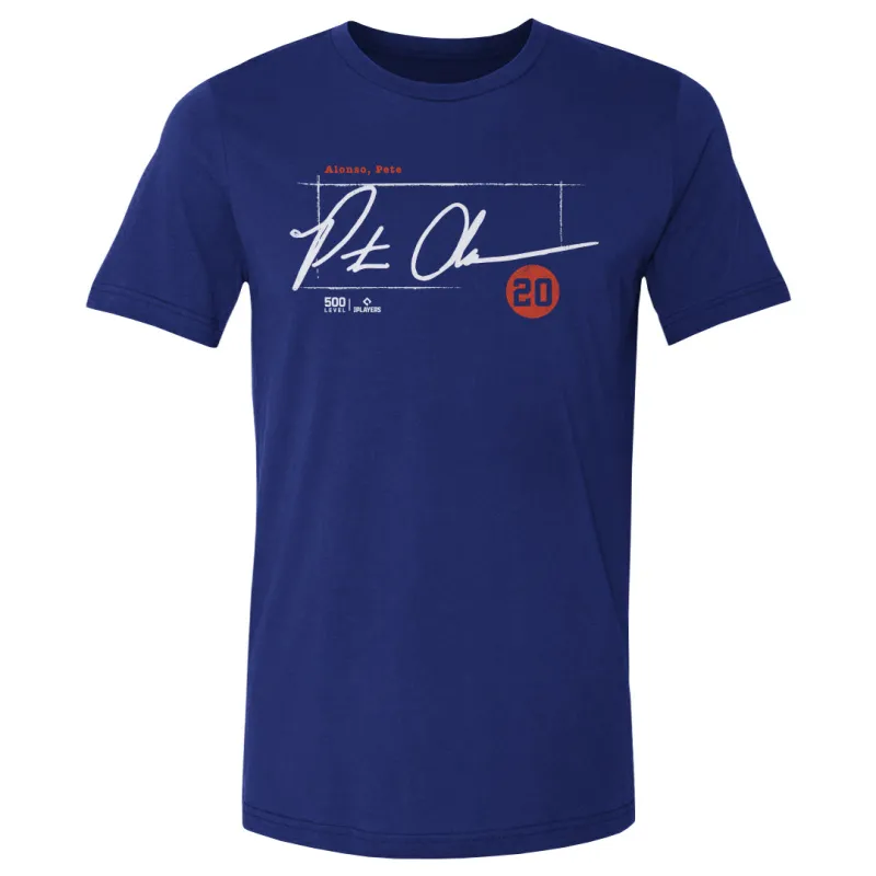 Pete Alonso New York M Signature WHT sold by 500 Level