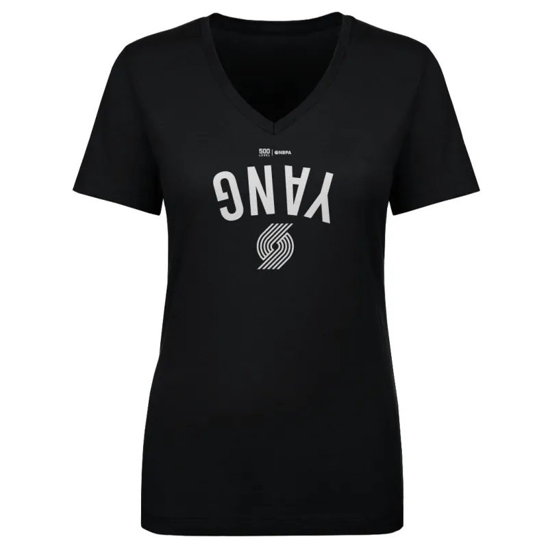 Yang Hansen Portland Trail Blazers Invert WHT sold by 500 Level