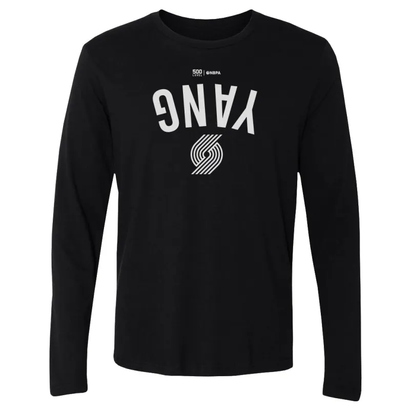 Yang Hansen Portland Trail Blazers Invert WHT sold by 500 Level